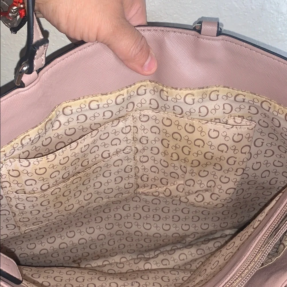 GUESS Pink Tote Bag